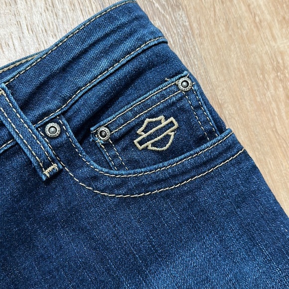 HARLEY-DAVIDSON | Y2K Embroidered Jeans - Picture 3 of 6